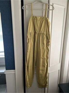 Anthropologie Yellow Jumpsuit